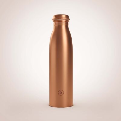 Botella de agua clásica de cobre puro sin costuras