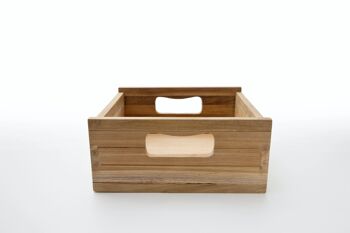 Boîte en bois de teck Bordeaux (Ensemble de 3) 3
