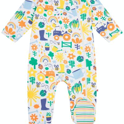 POTTING SHED - ZIP-UP FOOTED SLEEPSUIT