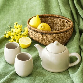 Service à thé céramique Beige 1