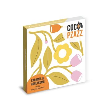 Collection de présentoirs à 2 niveaux de la gamme tendance de barres de chocolat Coco Pzazz 80g 6