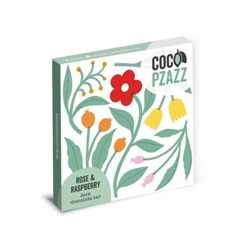 Collection de présentoirs à 2 niveaux de la gamme tendance de barres de chocolat Coco Pzazz 80g 8