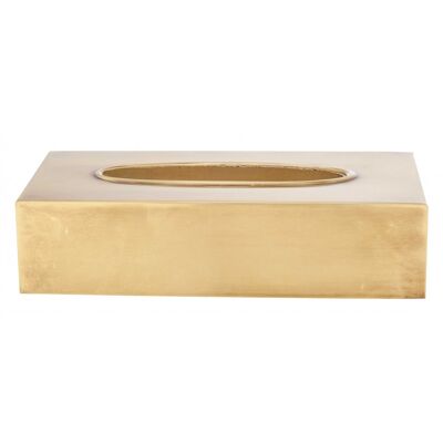 Brass tissue box