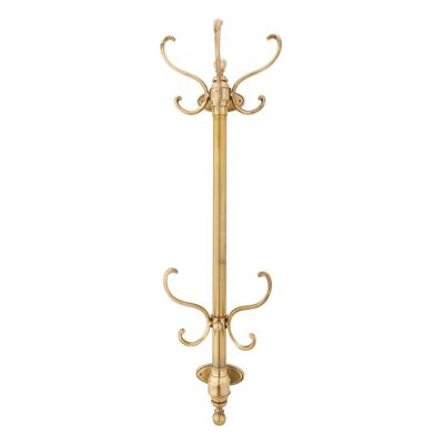 Large wall-mounted Parrot coat rack Brass