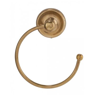 Brass wall towel rack