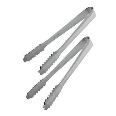 Set of 2 stainless steel ice tongs FM Professional Drinks