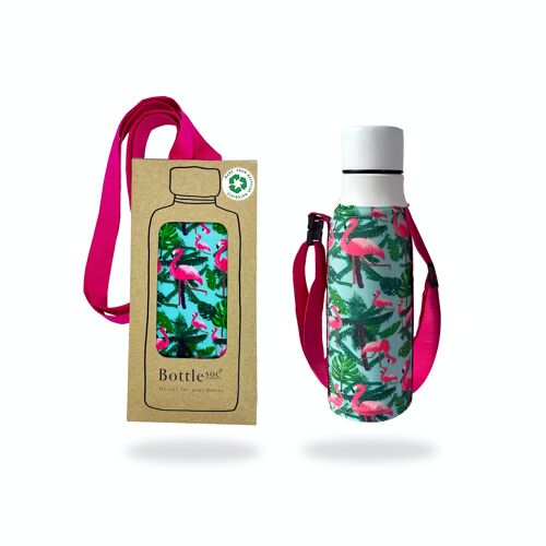 Flamingo Pattern Water Bottle Sleeve