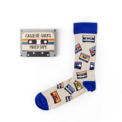 Chaussettes unisexes coffret cadeau Cassette