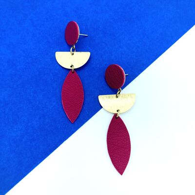 Burgundy Gwen earrings