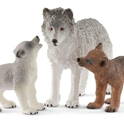 SCHLEICH - Wild Life - Mother wolf with cubs - ref: 42472