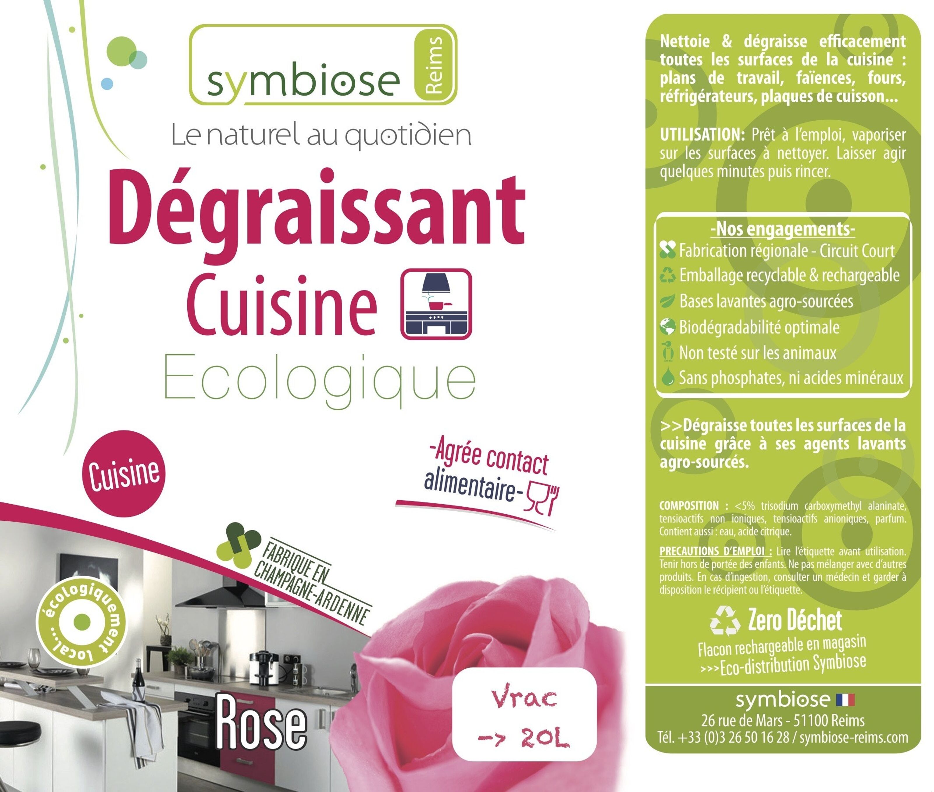 DEGRAISSANT Cuisine Rose 1L