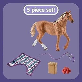 SCHLEICH - Horse Club - Pur-sang anglais avec couverture - réf :  42360 3