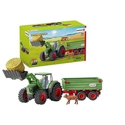 SCHLEICH - Farm World - Tracteur avec remorque - réf :  42379