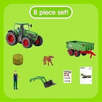 SCHLEICH - Farm World - Tracteur avec remorque - réf :  42379 3