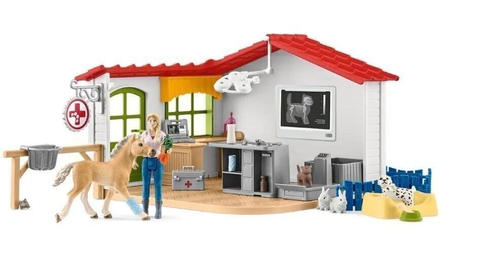 SCHLEICH - Farm World - Studio veterinario con animali - rif: 42502