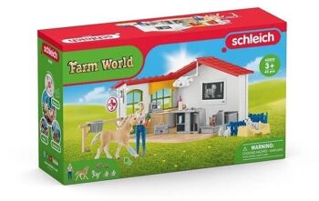 SCHLEICH - Farm World - Cabinet vétérinaire avec animaux - réf :  42502 4