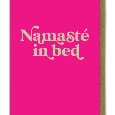 Namaste In Bed Birthday Card