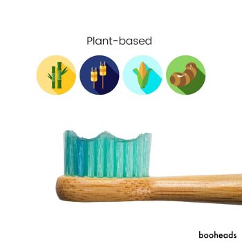 Soniboo - Têtes de brosse à dents électrique en bambou compatibles avec Sonicare* | Hybride propre 2PK 5