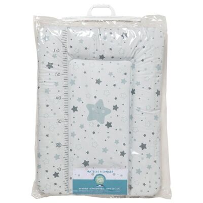 Comfort changing mat 50x70 cm Gray stars