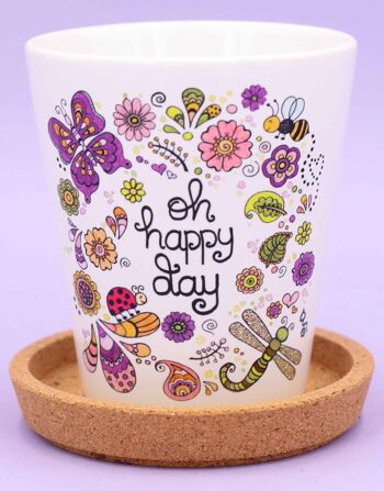 Pot de fleurs "Oh Happy Day" 2