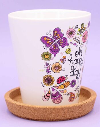 Pot de fleurs "Oh Happy Day" 4