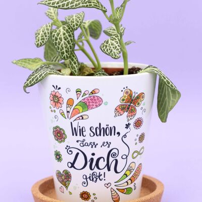 Blumentopf "Schön, dass es dich gibt"