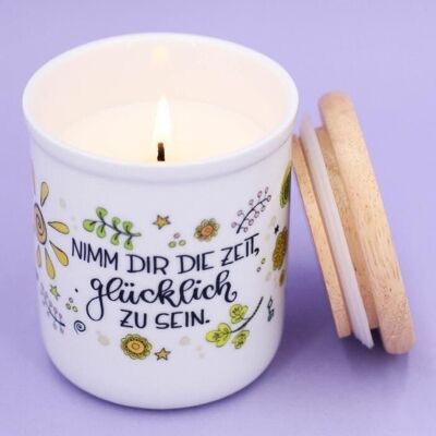 "Time" scented candle