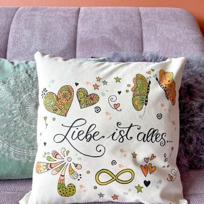 Cushion cover "Love is everything"