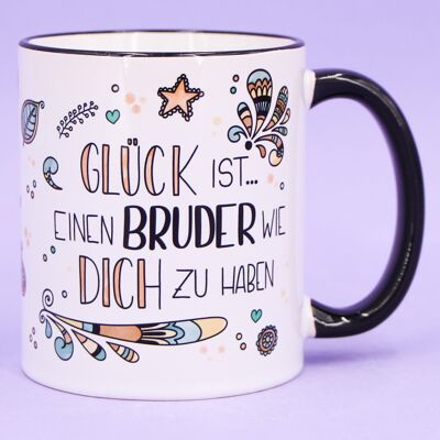 Mug "Le bonheur c'est... Frère"