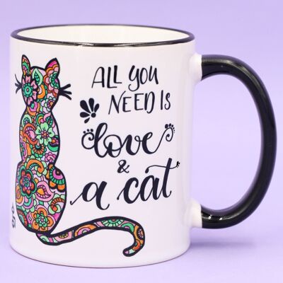 Mug "All you need is... cat"