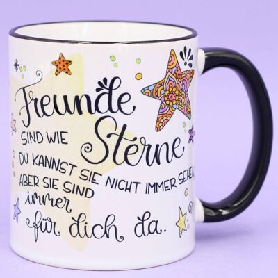 Mug "Friends are like stars"