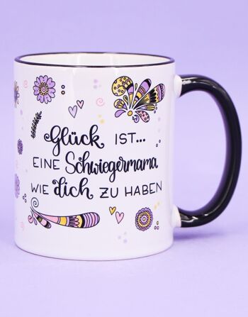 Mug "Le bonheur c'est... belle-mère" 6