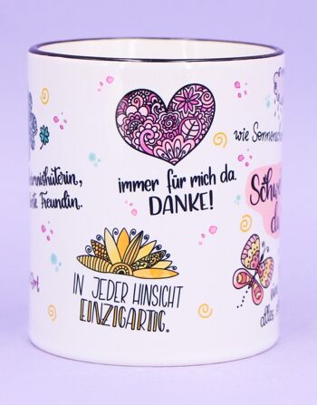 Tasse "Coeur de soeur" 8