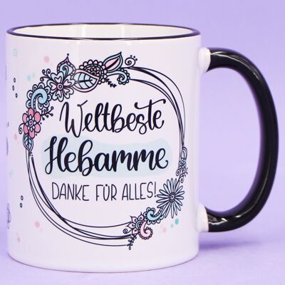 Tasse "Weltbeste Hebamme"