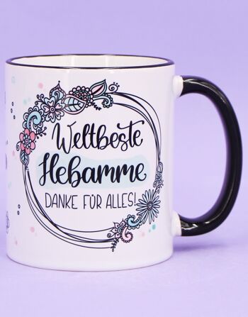 Tasse "Meilleure sage-femme du monde" 6