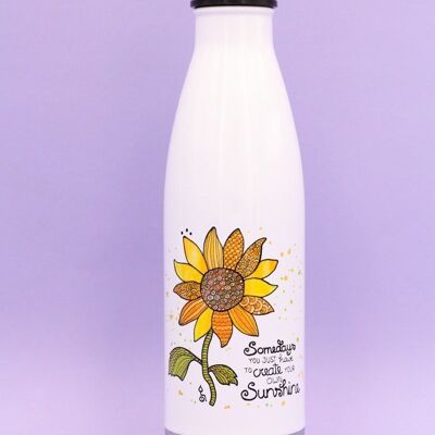 Trinkflasche  "Sonnenblume" - 500ml