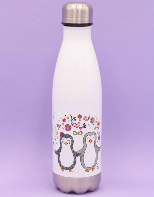 Trinkflasche "Pinguinliebe" - 500ml