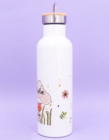 Bouteille thermos couvercle bambou "Mountain Love" - 750ml 5