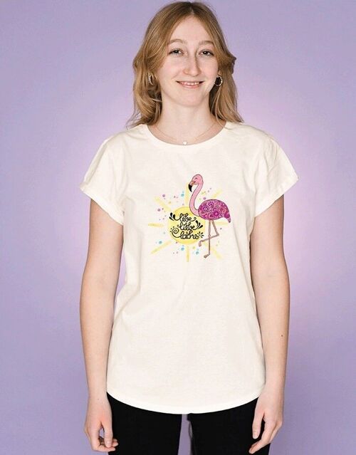 Damen T-Shirt "Flamingo"