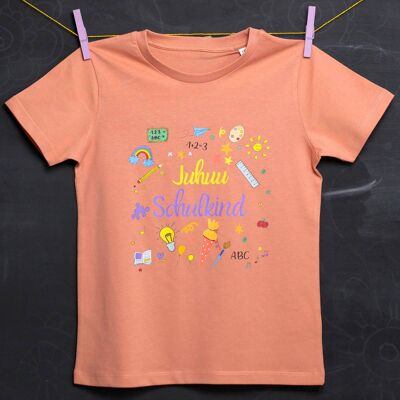 Camiseta Infantil "Colegial" Rosa