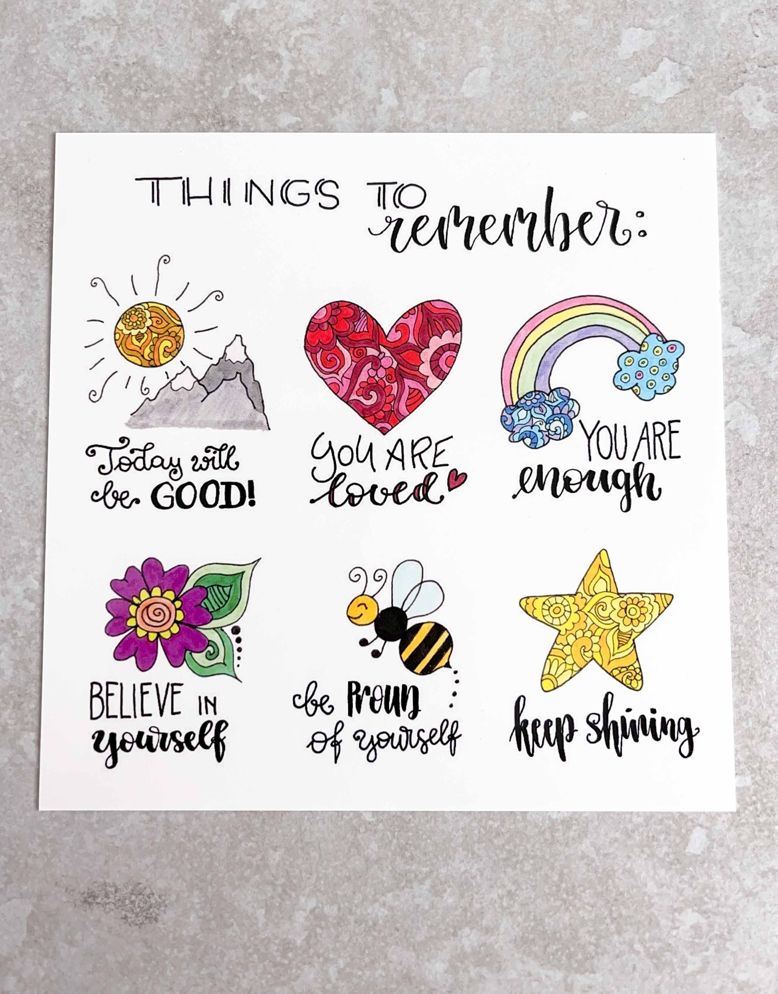 Carte postale "A retenir"