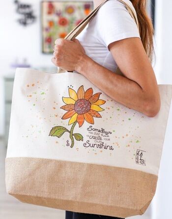 Sac en jute "Tournesol" - L 5