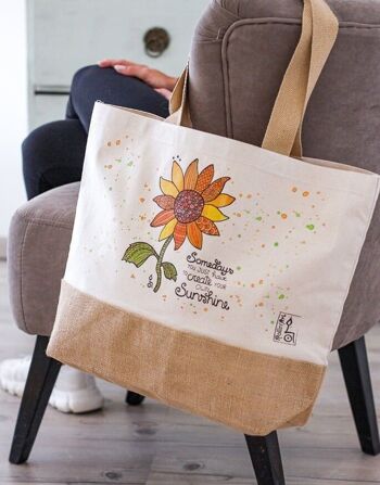 Sac en jute "Tournesol" - S 6