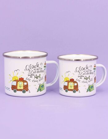 Mug émaillé "Wanderlust" - 480 ml 5