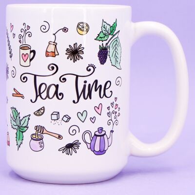 Jumbo Tea Cup "Tea Time"
