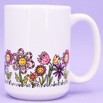 Jumbo Tea Cup "Flower Meadow"