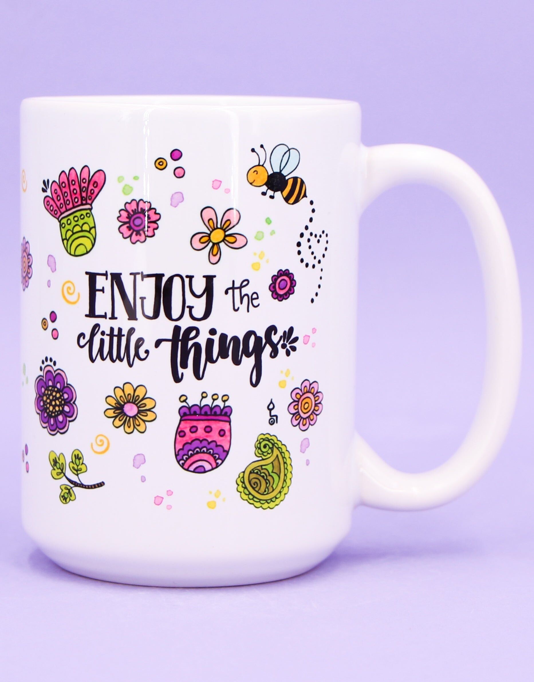 Tazza da tè Jumbo "Goditi le piccole cose"