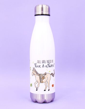 Gourde "All you need is... a horse" - 500ml 1
