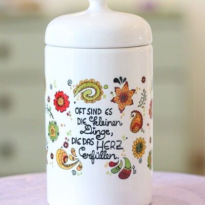 Ceramic jar "It's the little things"