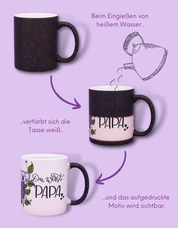 Mug Magique "Tu vas être papa" 11